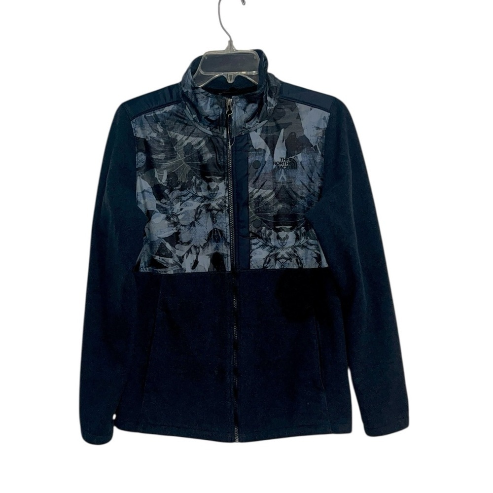 The North Face 200 Tundra Denali fleece jacket in Blue floral camo Size M - Picture 3 of 12